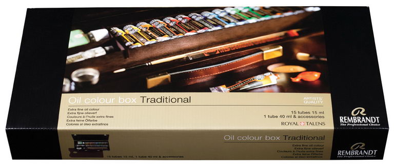 レンブラント油絵具 ラグジュアリーボックス 16色セット